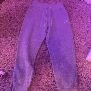nike grey high rise sweatpants